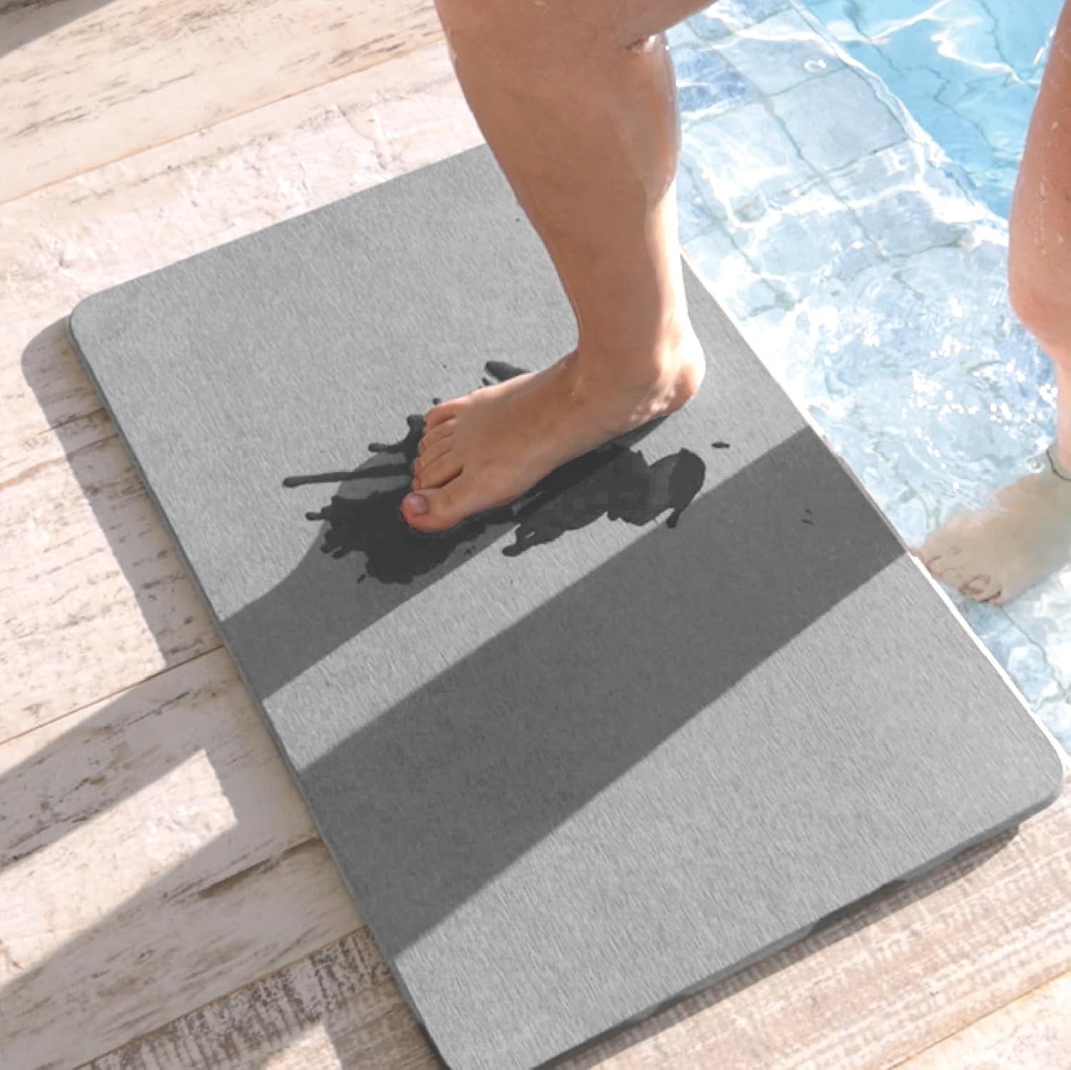 Tapete de Pedra Diatomita para Banheiro